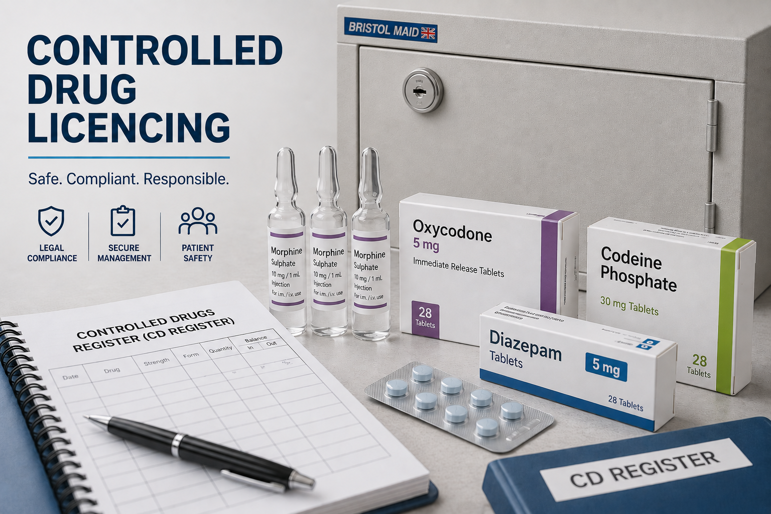Controlled drug licencing — safe, compliant, responsible